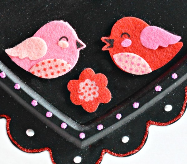 Make an easy Valentine chalkboard and leave sweet messages for your family! At littlemisscelebration.com