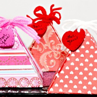 Easy Valentine Treat Boxes