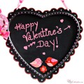 Make an easy Valentine chalkboard and leave sweet messages for your family! At littlemisscelebration.com