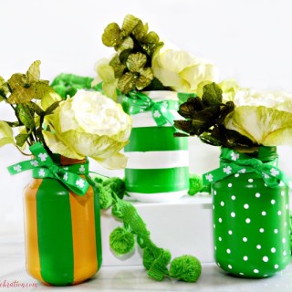 Painted Leprechaun Jars
