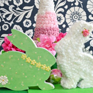 Paper and Yarn Bunnies