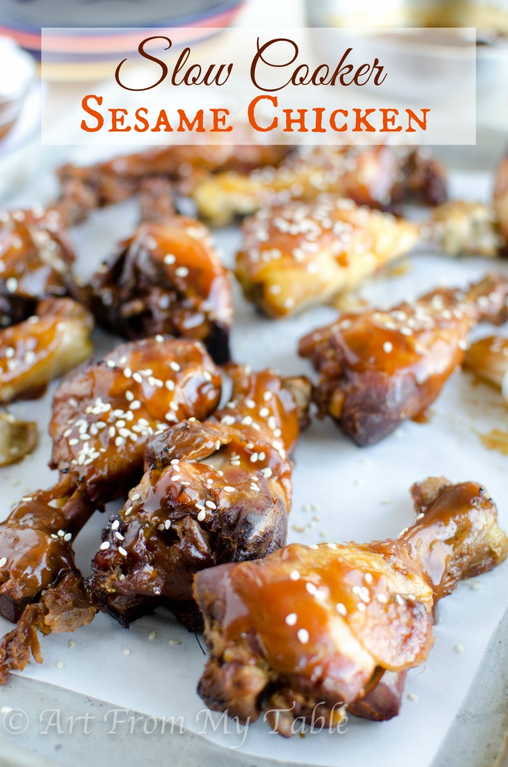 Slow Cooker Sesame Ginger Chicken from Art From My Table