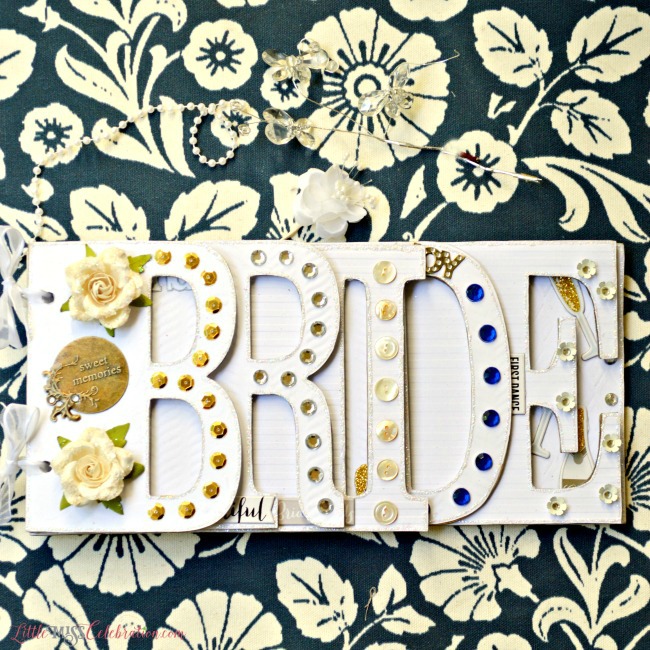 Make the bride-to-be a special book for photos & memories of the big day! Bride Book at littlemisscelebration.com