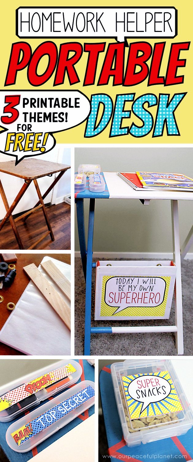 Easy Homework Helper Portable Desk from Our Peaceful Planet