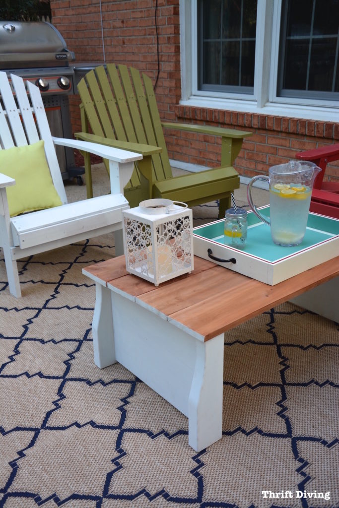 Upcycled Crib to DIY Coffee Table from Thrift Diving