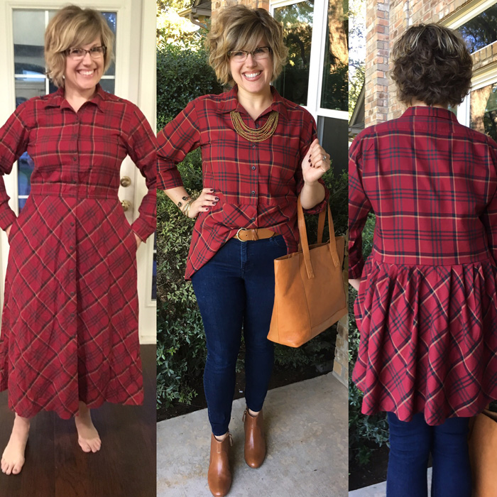 Mad for Plaid Refashion from ABC Mom Style