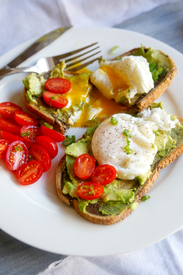 Poached Eggs on Avocado Toast from Jordan's Onion