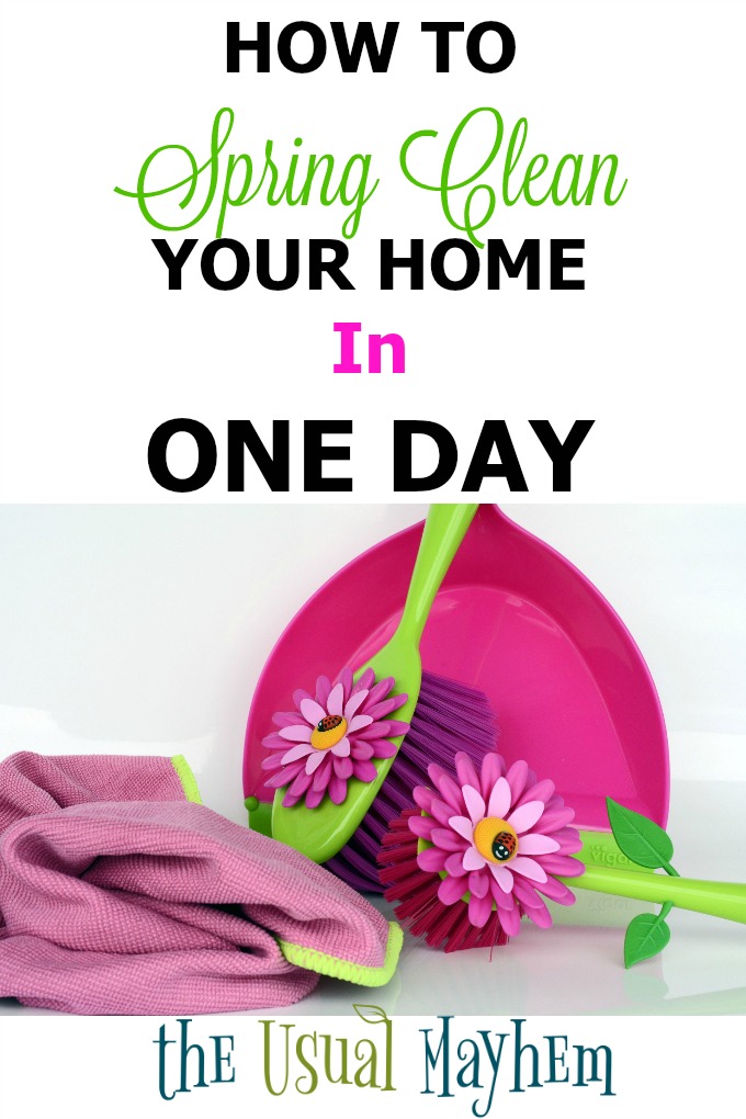 How to Spring Clean Your Home in 1 Day from The Usual Mayhem