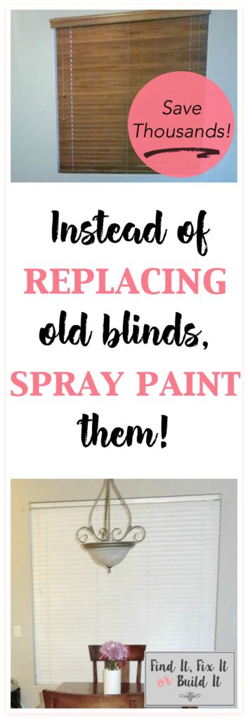 How to Spray Paint Window Blinds from Find It, Fix It or Build It
