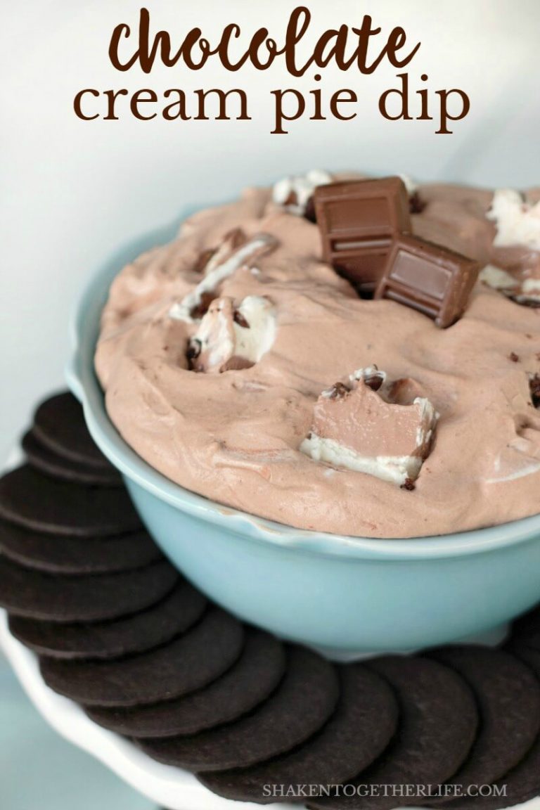 Chocolate Cream Pie Dip from Shaken Together