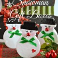 Snowman Gift Boxes - With A Secret! An adorable way to give a small gift or money, with a smile and secret message! From littlemisscelebration.com